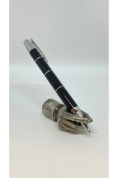 BLACK SILVER LINE TÜKENMEZ KALEM SİYAH thumbnail 1