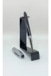 Siyah Zerafet Roller Kalem Black Silver thumbnail 2