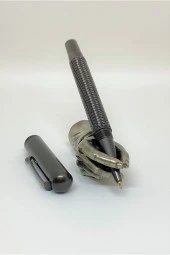 Mat Black Striped Roller Kalem Silver Dark thumbnail 1