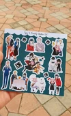 SpyXFamily 4 farklı Sticker Seti *Parlak Kağıt*-Anya - Loid - Yor -Bond - Yuri - Fiona- thumbnail 6
