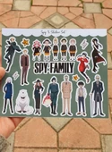 SpyXFamily 4 farklı Sticker Seti *Parlak Kağıt*-Anya - Loid - Yor -Bond - Yuri - Fiona- thumbnail 9