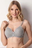 Miss Perry Telsiz Desteksiz Bayan Balensiz Kaplı Rahat Sütyen - 3