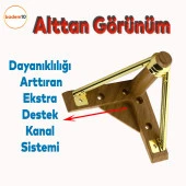 Pars Lüks Mobilya Oturma Grubu Kanepe Sehpa TV Ünitesi Koltuk Ayağı Baza Ayakları Açık Ceviz 12 cm thumbnail 4