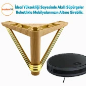 Pars Lüks Mobilya Oturma Grubu Kanepe Sehpa TV Ünitesi Koltuk Ayağı Baza Ayakları Açık Ceviz 12 cm thumbnail 5