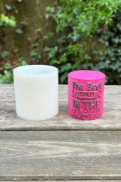 Babalar Günü Silindir Silikon Mum Kalıbı thumbnail 3