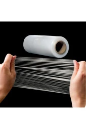 Palet Streç Film 17 Micron 25 cm x 300 m Şeffaf 4'Adet - 3