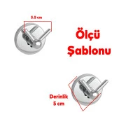 Krom Metal Sağlam Aparat Vidalı Lavabo Banyo Wc Bez Havlu Çatal Askı Tuvalet Kağıtlık 3'lü Set - 4