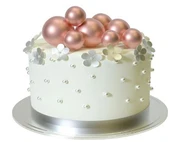 PASTA SÜSLEME TOPU YALDIZLI ROSE GOLD thumbnail 2