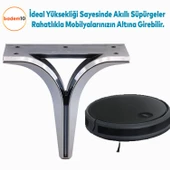 Begonya Lüks Mobilya Kanepe Sehpa TV Ünitesi Çekyat Oturma Grubu Koltuk Ayağı Baza Ayak Füme 12 cm thumbnail 5