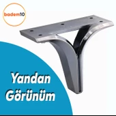 Begonya Lüks Mobilya Kanepe Sehpa TV Ünitesi Çekyat Oturma Grubu Koltuk Ayağı Baza Ayak Füme 12 cm thumbnail 3