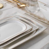 Schafer Glamor Elegant Yemek Takımı 60 Parça Beyaz - 4