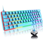 Skygo Mekanik 19 Rgb Usb-C Kablolu Mini Oyun Klavyesi T60 Uyumlu - 1