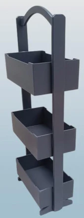 Hobi 90383 Raf Terek 3'lü Geniş İç Hacim CNC Kesim Ahşap MDF ANTRASİT ElYapım - 3