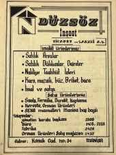 Manisa 1987 Meslek Reklam İlanı Efemera S-47 - 1
