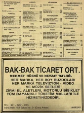 Manisa 1987 Meslek Reklam İlanı Efemera S-21 - 1