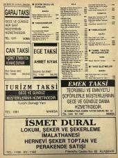 Manisa 1987 Meslek Reklam İlanı Efemera S-101 thumbnail 2