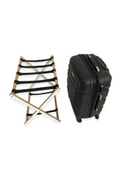 Prado Ahşap Tasarım Valizlik, Valiz Sehpası Bavulluk 5 Adet - 4