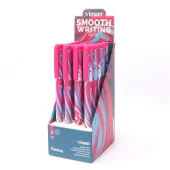 Maxx Jel Kalem Vinson Desenli 0.7 MM Mavi Jel Kalem (20 Li Paket) - 1