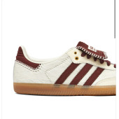 Adidas Samba x Wales Bonner White Burgundy thumbnail 3