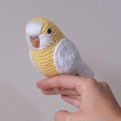 Amigurumi Örgü Oyuncak Muhabbet Kuşu Sarı - 1