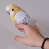 Amigurumi Örgü Oyuncak Muhabbet Kuşu Sarı - 2