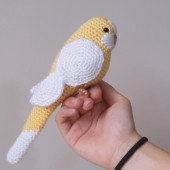 Amigurumi Örgü Oyuncak Muhabbet Kuşu Sarı - 3