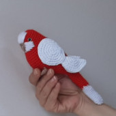Amigurumi Kuş Muhabbet Kuşu Kırmızı Beyaz Türkiye - 2