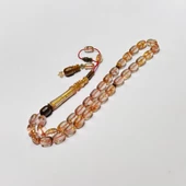 Altın Parçaçıklı Ateş Kehribar Tesbih Hcz-Model EER thumbnail 2