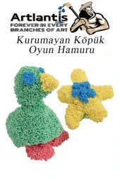 Köpük Hamur 5 Renk 5 Gr 1 Paket Kurumayan Köpük Oyun Hamuru Hafif Yumuşak Hamur Okul Öncesi Anasınıfı Kreş Etkinlikleri - 4