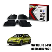 Volkswagen Golf 8 E-Tsi Otomatik Havuzlu 3D Paspas Niken Siyah 2021+ Sonrası - 1