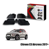 Citroen C3 Aircross Havuzlu 3D Paspas Niken Siyah 2017+ sonrası uyumlu - 1