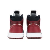 Nike Air Jordan 1 Mid SE Black Dark Beetroot Spor Ayakkabı - 4