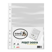10 Renk Telli Dosya ve 50 Adet Poşet Dosya 1 Paket 10 lu Telli Dosya Poşet Dosya Okul Büro Ofis - 5