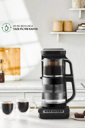 Robotea Pro Connect 4 in 1 Konuşan Cam Çay Makinesi Silver - 1