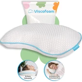 Viscofoam Yarım Ay Boyun Destekli Ortopedik Yastık Visco Yastık 60x40x12.5cm - 1