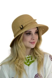 Bay Şapkacı - Kemerli Pullu Kadın Şapka 1295 thumbnail 2