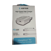 KENSA 3.0A 25W TYPE-C ŞARJ BAŞLIĞI HIZLI ŞARJ QUİCK ŞARJ ÖZELLİKLİ ŞARJ ALETİ ADAPTÖRÜ + KABLO SETİ - 1
