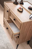 Duru Modern Mdf Aynasız Dolaplı Çekmeceli Şifonyer 95cm - 8