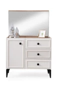 Duru Modern Mdf Aynasız Dolaplı Çekmeceli Şifonyer 95cm - 4