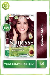 Garnier Nutrisse Yoğun Besleyici Kalıcı Krem Saç Boyası 4.6 Şarap Kızılı thumbnail 1