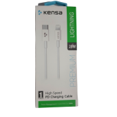 KENSA YENİ NESİL İPHONE 20W HIZLI ŞARJ KABLOSU TYPE-C LİGHTNİNG 20W LİGHTNİNG ŞARJ VE DATA KABLOSU - 1