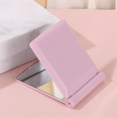 TechTic Katlanır Mini Işıklı Makyaj Aynası Cep Çanta Aynası 8 LED Pilli(23A 12V Pil Dahildir) Pembe - 1