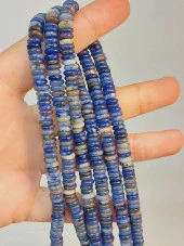 Sodalit Taşı Rondela Kesim 6x1.5mm Dizi (49408) thumbnail 1