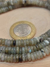 Labradorit Taşı Rondela Kesim 6x1.5mm Dizi (49410) thumbnail 2