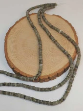 Labradorit Taşı Rondela Kesim 6x1.5mm Dizi (49410) thumbnail 3