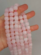 Pembe Kuvars Taşı Şekilli 9x10mm Dizi (49420) thumbnail 1