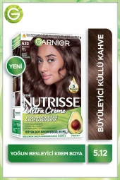 Garnier Nutrisse Yoğun Besleyici Kalıcı Krem Saç Boyası 5.12 Büyüleyici Küllü Kahve thumbnail 1