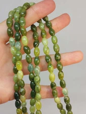 Yeşim Taşı Arpa Kesim 6x9mm Dizi (49430) thumbnail 1