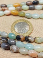 Amazonit Taşı Arpa Kesim 6x9mm Dizi (49432) thumbnail 2