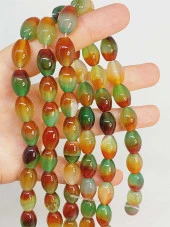 Akik Taşı Arpa Kesim 10x13mm Dizi (49436) thumbnail 1